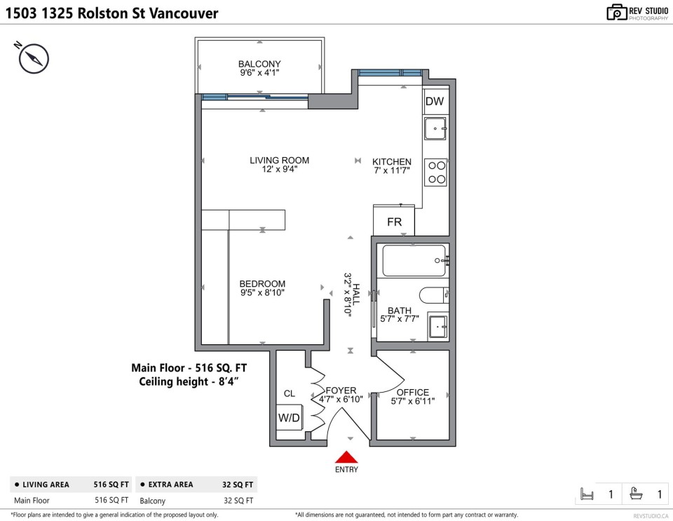 Photo 7 at 1503 - 1325 Rolston Street, Downtown VW, Vancouver West
